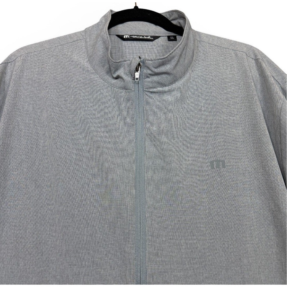 Travis Mathew Light Gray Full-Zip Performance Jacket - Picture 2 of 11